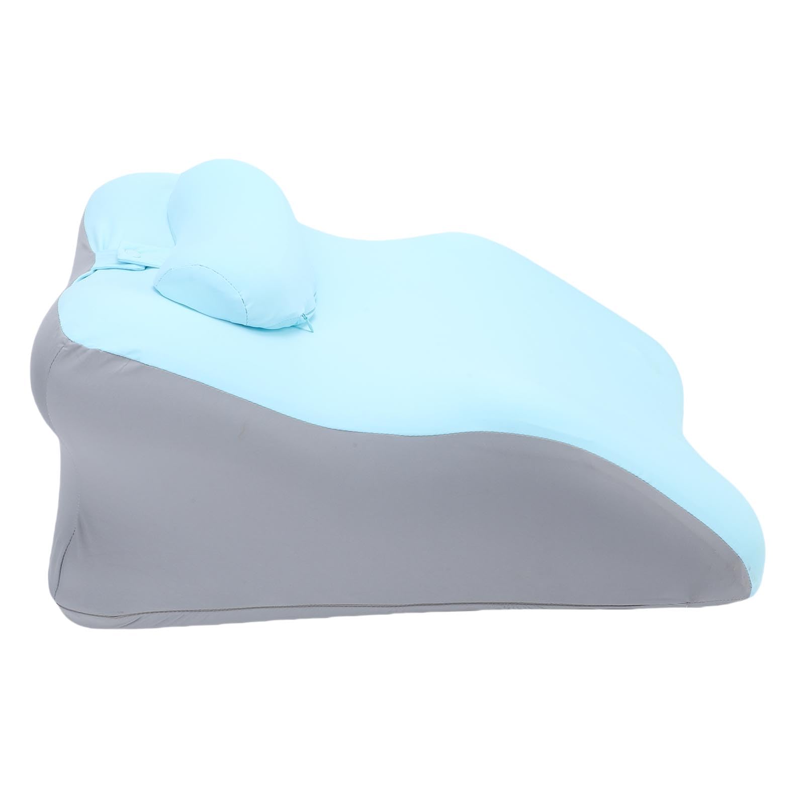Cuscino di Supporto per la Schiena Design Curvo 3D, Supporto Mirato per L'allineamento della Colonna Vertebrale, Migliora il Comfort per L'uso Quotidiano, Cuscino di Grandi Dimensioni (blu