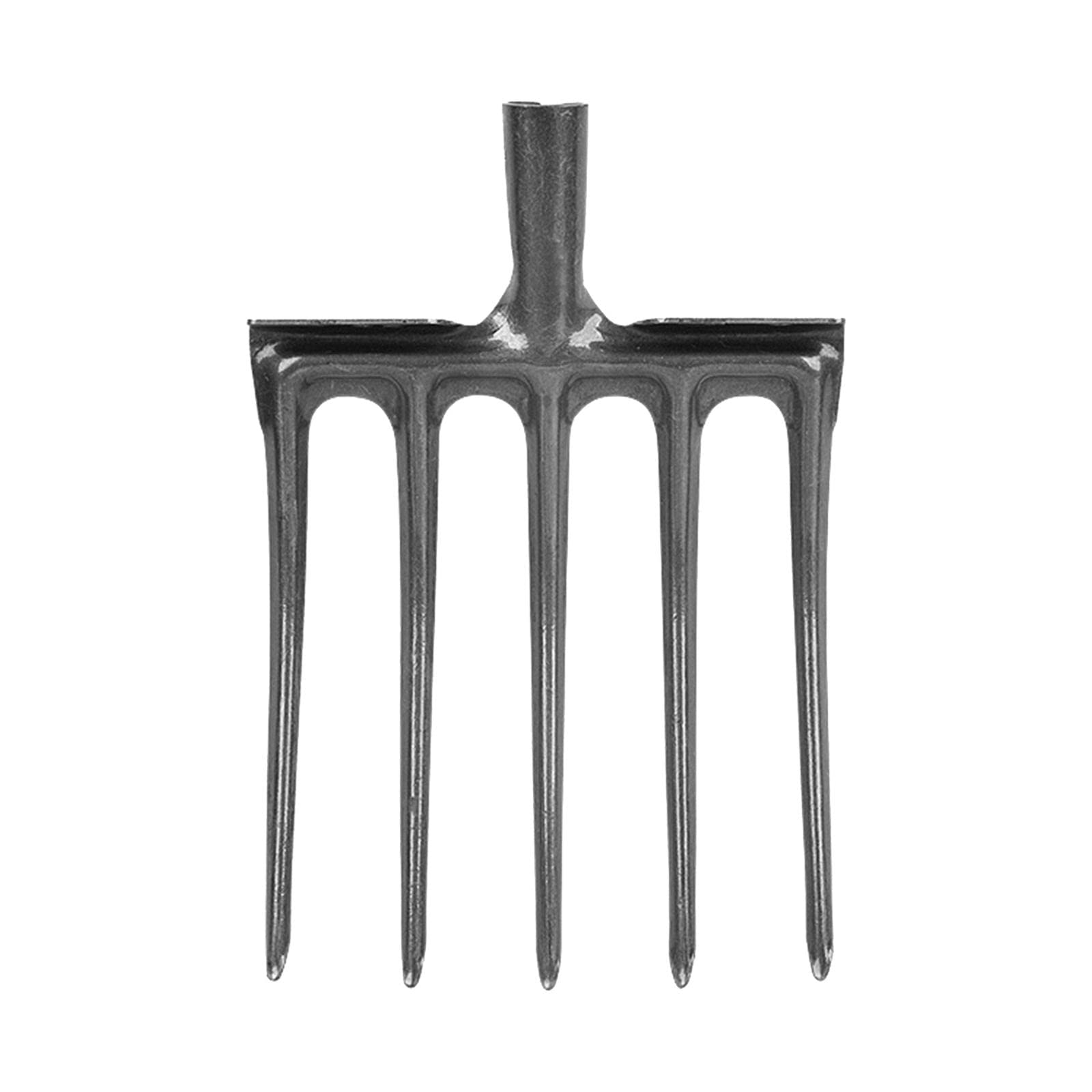 Tête de Fourche à Creuser – Un Accessoire D'outillage Robuste en Métal, Où Seule La Tête de Fourche Tourne, sans Guidon, pour Une Utilisation sous, 5 Dents