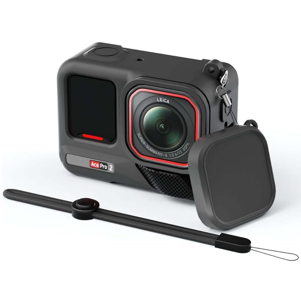 ZORBES® Silicone Case for Insta360 Ace Pro 2 with Lens Cap and Wrist Strap | Protective Fit, Lens Dust Shield, Silicone Build, Anti-Lost Lanyard, Wrist Strap, Customer Support-picture-35