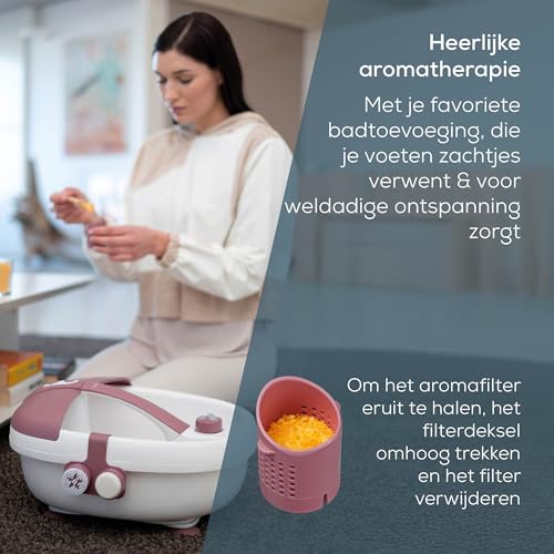 Goliving Automatisch Inklapbaar Voetbad met Massage – Wit - View 4
