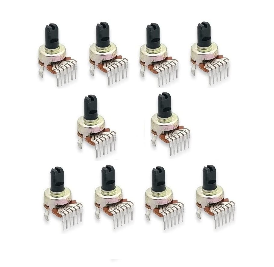 (Pack of 10) 100k Volume Control Variable Resistor Potentiometer 100k 6 Pin Controller for DIY and Amplifier Kits-image-30
