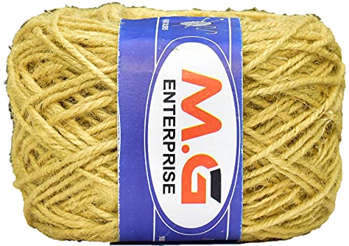 Image of M.G ENTERPRISE 3 Ply /Twisted Macrame Jute Cord /Dori Thread (200 Meters, 3mm) for Macrame DIY, Craft Work,Plant Hanger Ropes etc-Z