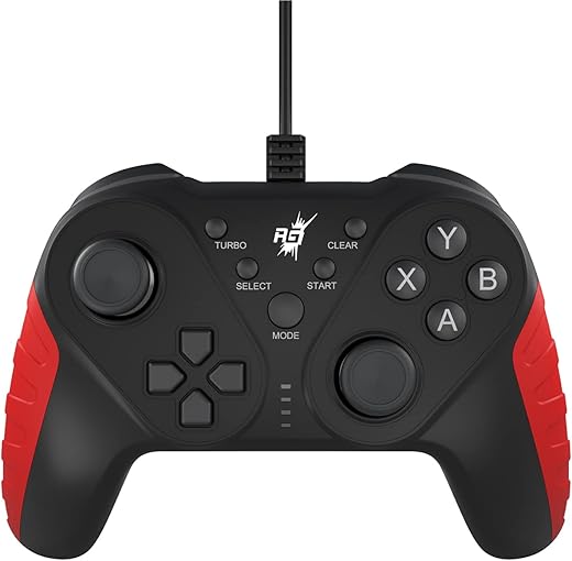 Redgear MS-150 Wired Gamepad with 2 Digital triggers, 2 Analog Sticks, Ergonomic Design, 1.8 m Durable Cable, X Input and Direct Input(Blood Red)
