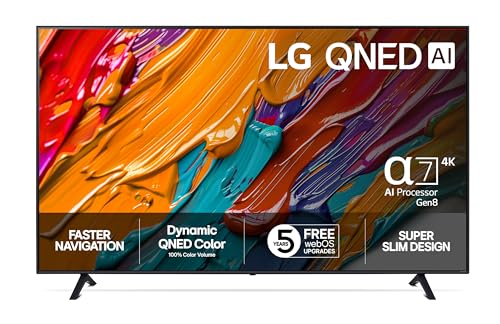 LG 75QNED7E 75' 4K TV (2025), QNED-Technologie, Dolby Vision, WebOS 25, Alpha 7 AI Gen8, HDR10, HDMI eARC