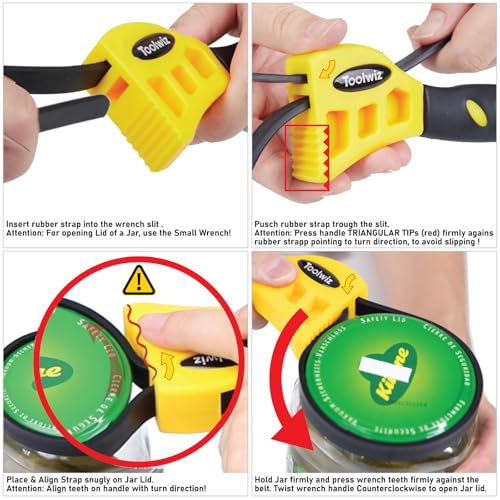 Toolwiz Rubber Strap Wrench Set for Pipes Below 6" (150mm) & 4" (100mm) – Reinforced Adjustable Wrench for Plumbing, Jar Opening, and Light DIY Tasks 4 Toolwiz Rubber Strap Wrench Set for Pipes Below 6" (150mm) & 4" (100mm) – Reinforced Adjustable Wrench for Plumbing, Jar Opening, and Light DIY Tasks - Image 4