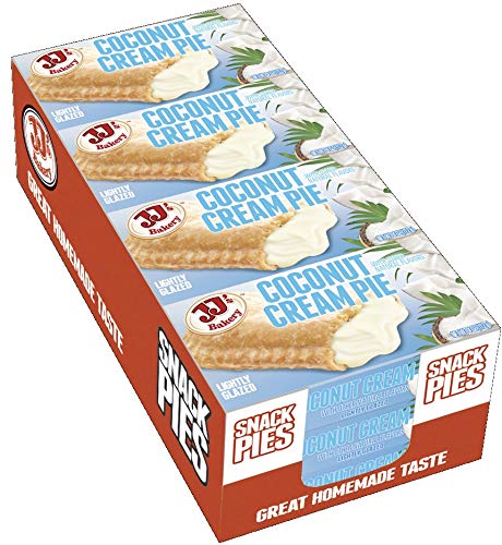 JJs Bakery Coconut Cream Snack Pie, 4 Ounce -- 48 per case.