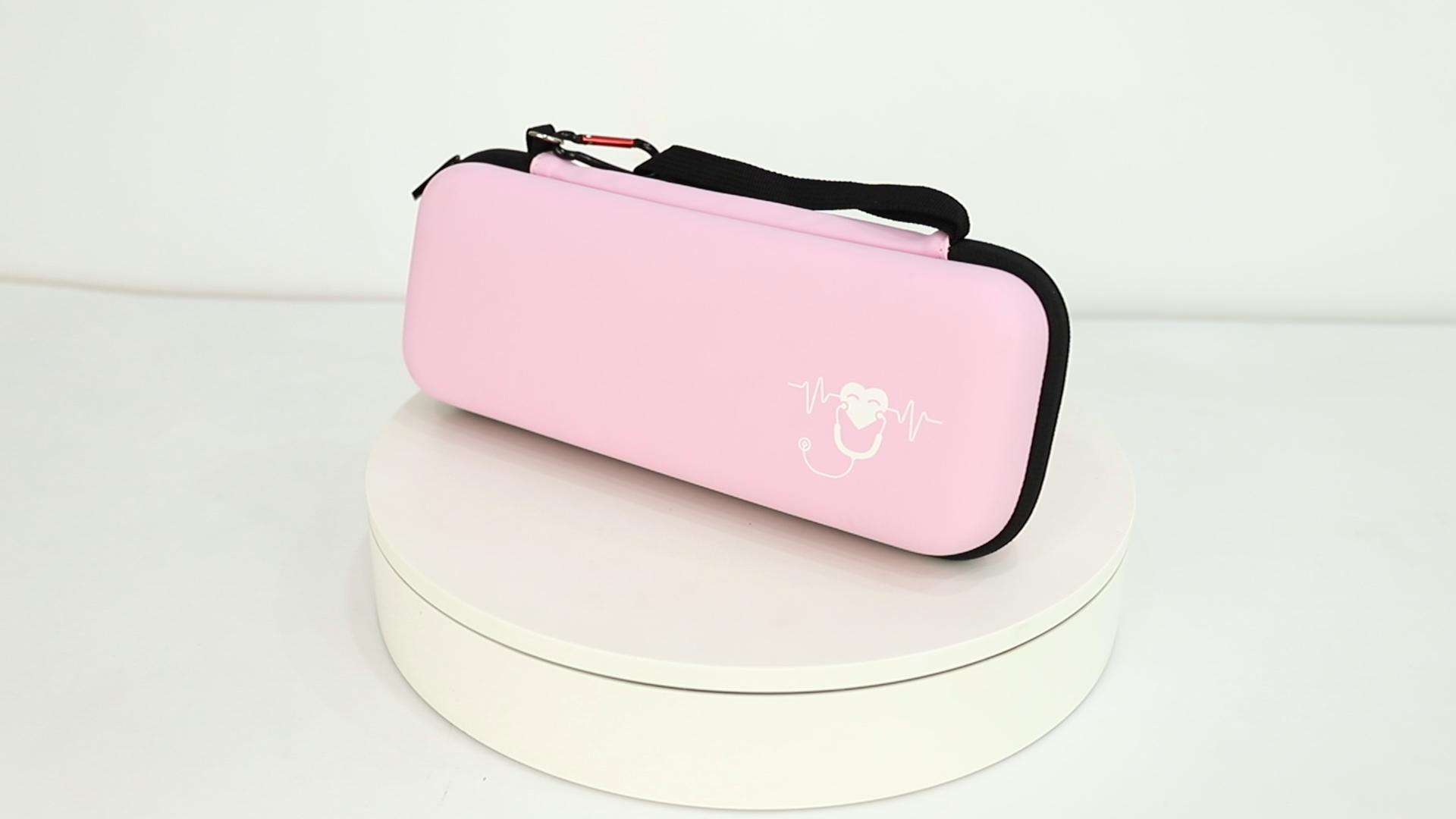 Image of Stethoscope Carrying Case, Hard Stethoscope Case Compatible for 3M Littmann Classic III, Cardiology IV Diagnostic, MDF Acoustica Stethoscopes and Other Nurse Accessories (Pink)