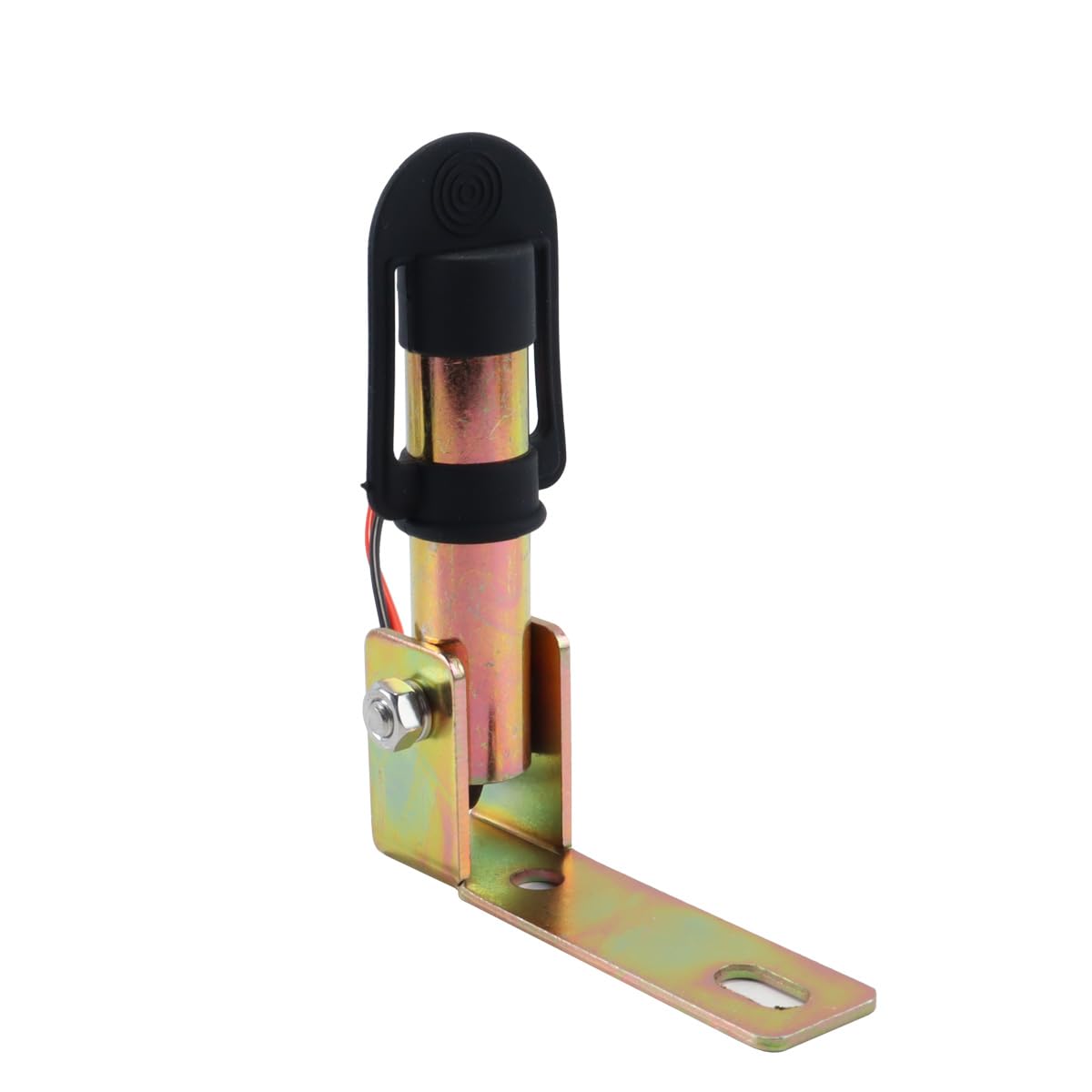 Ubric Soporte de Montaje de baliza, Soporte Flexible de Metal DIN con Alambre y Tapa Protectora para Intermitente Giratorio luz de Advertencia para Tractor de Carretilla elevadora, 126 x 30 mm