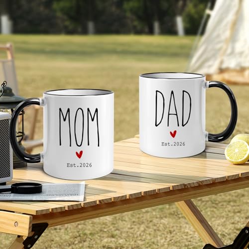 Set de tazas de cerámica para padres primerizos miniatura 2