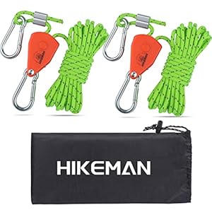 Hikeman 001 Fluorescencyjne Liny z Napinaczami 2 szt.