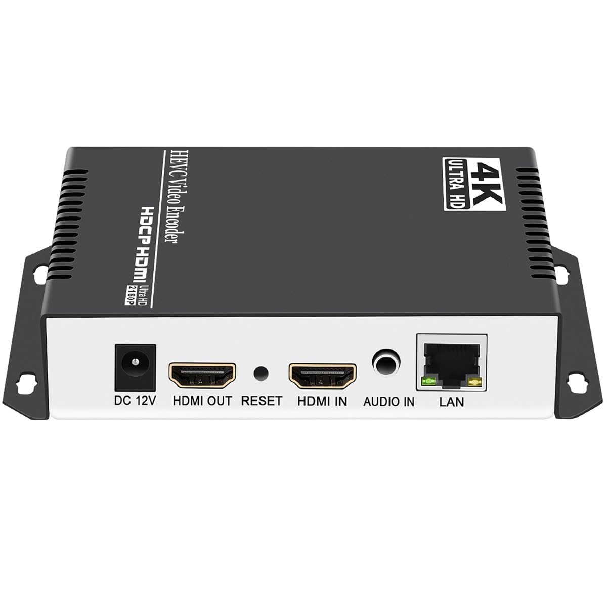 H265 H264 4K HDMI Video Streaming Encoder IPTV with RTSP RTMPS HLS M3U8 UDP SRT ONVIF, HD HDMI to IP Live Broadcast Streamer Hardware for YouTube Facebook and Other Servers