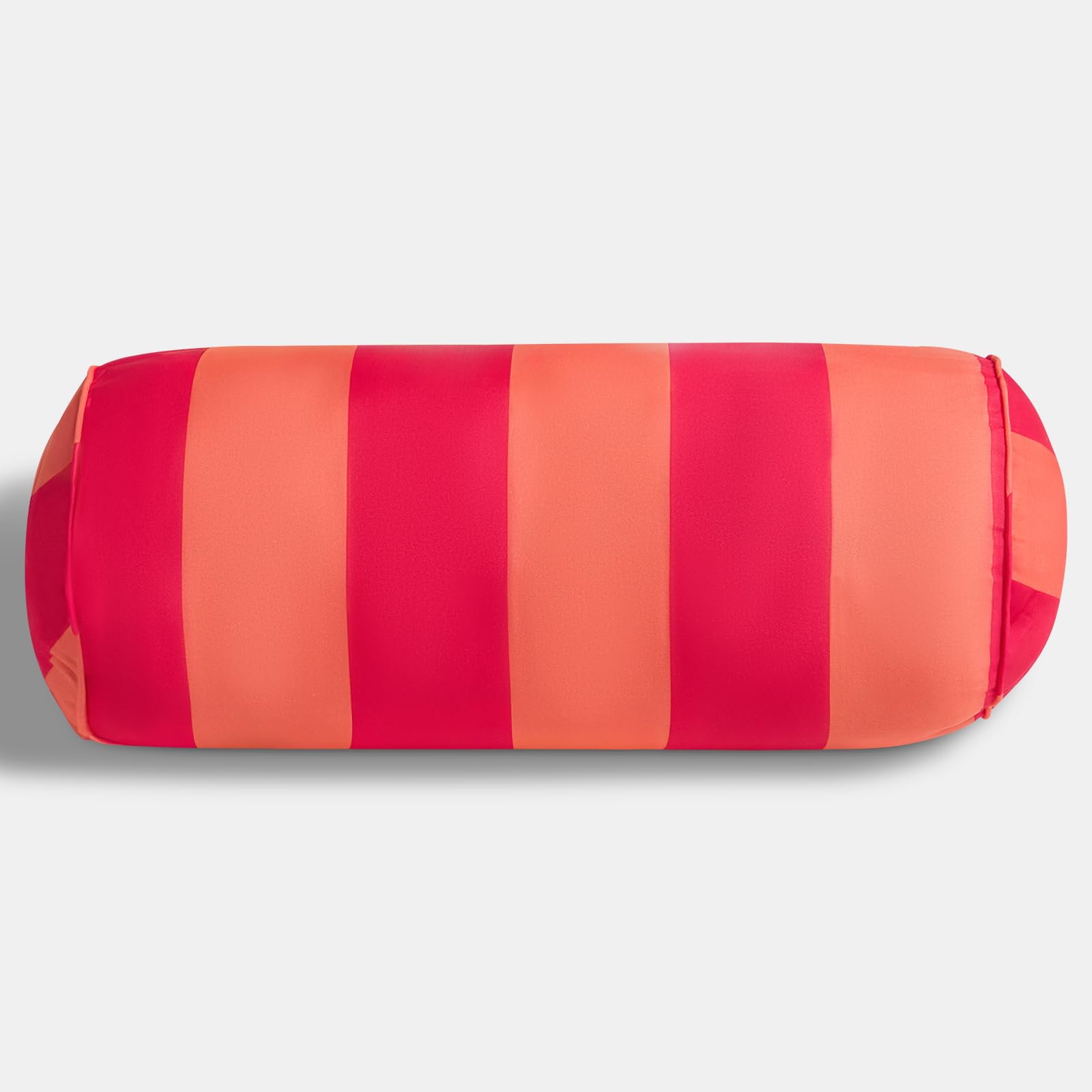Ohs Pink/Orange Stripe Stripe Bolster Pillow Garden Furniture Cylinder Pillow, Soft Cosy Neck Roll Pillows For Armrest & Head Support Yoga Bolster Cushion For Sofa Bed Indoor Outdoor Cushions, Orange