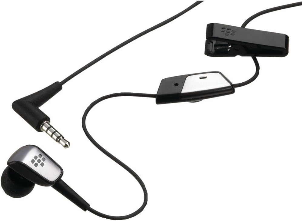 60-5189-01-RM Blackberry Oem Premium Multimedia Headset With Case - Retail Packaging - Black
