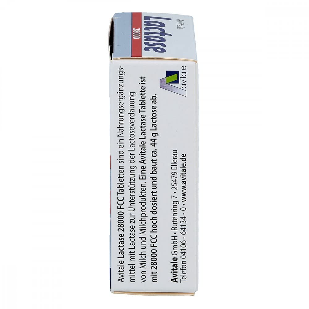 Avitale Lactase 28000 FCC Tabletten im Spender, 80 St. Tabletten