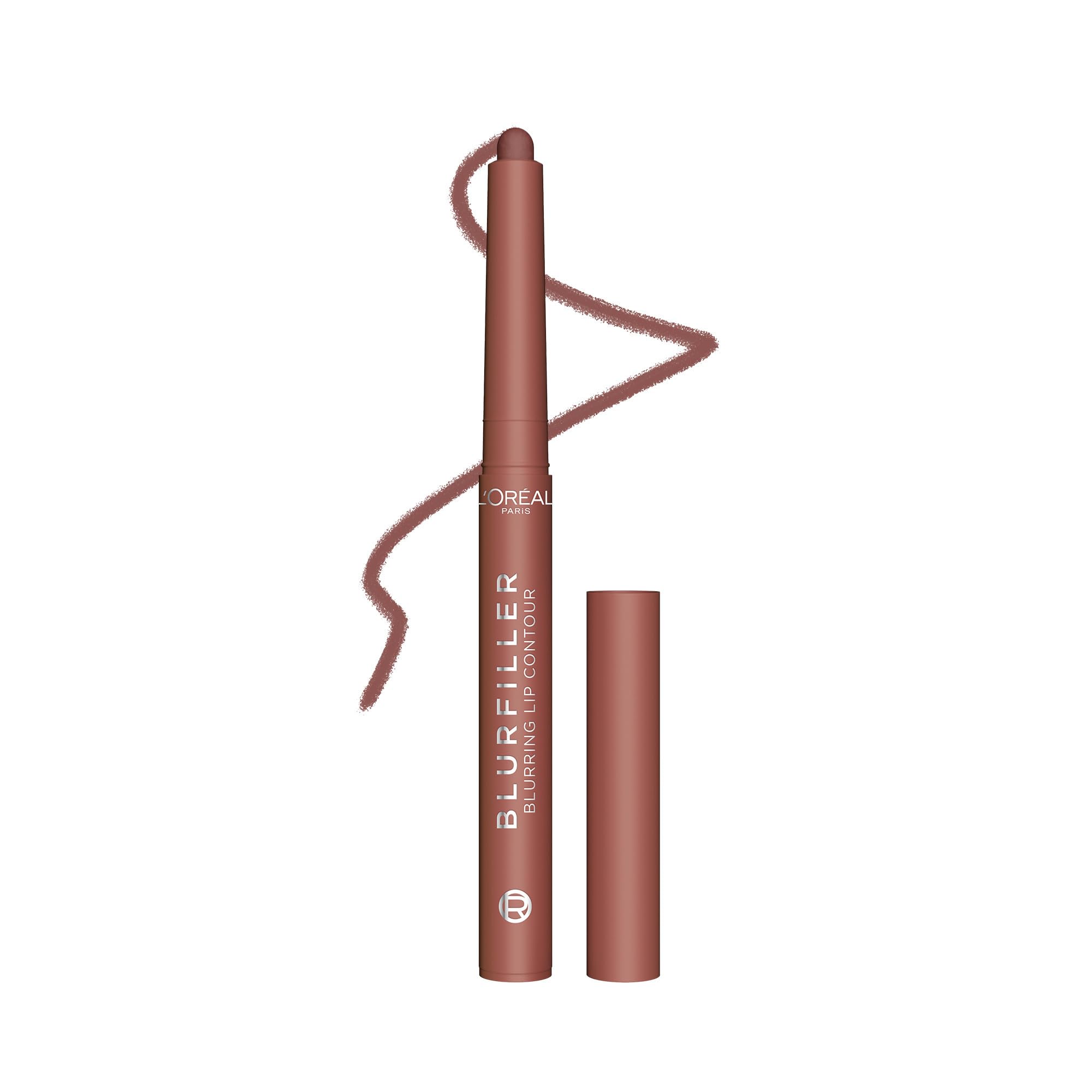 L'Oréal Paris Blurfiller Blurring Lip Contour, Lip Liner Pen, Pigmented, No Blending, Natural Soft-focus Blurred Effect
