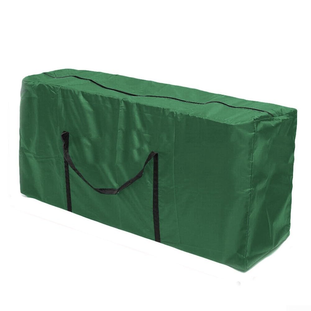 Borsa portaoggetti per cuscini da giardino, resistente, impermeabile 210D, in tessuto Oxford per esterni, con manico, 173 x 51 x 76 cm, verde