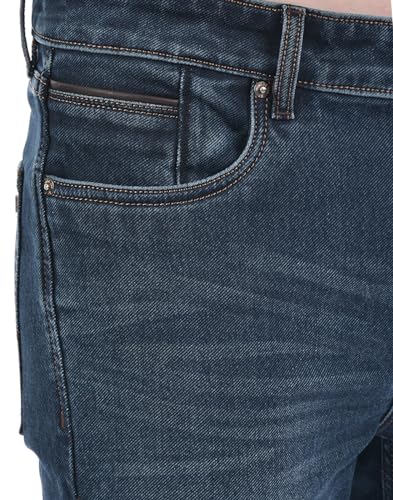 Image of Numero Uno Mens Slim Fit Dark Blue Mild Wash Sustainable Jeans
