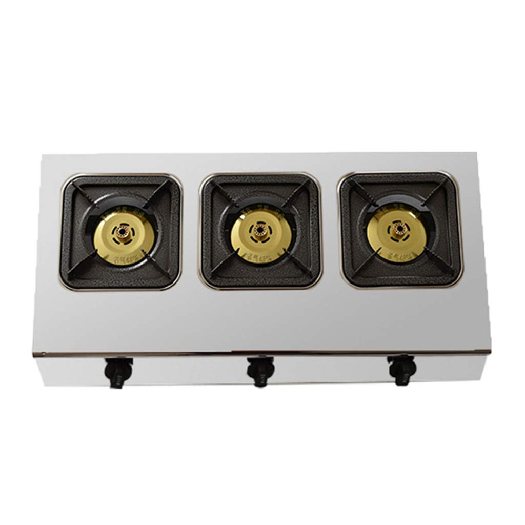 Amazon.com: 4KW Gas Stove, Electronic Pulse Ignition Cooktop, with 3/4/6/8  Efficient Burners, NG/LPG Available Stainless Steel Gas Hob Stove :  Appliances