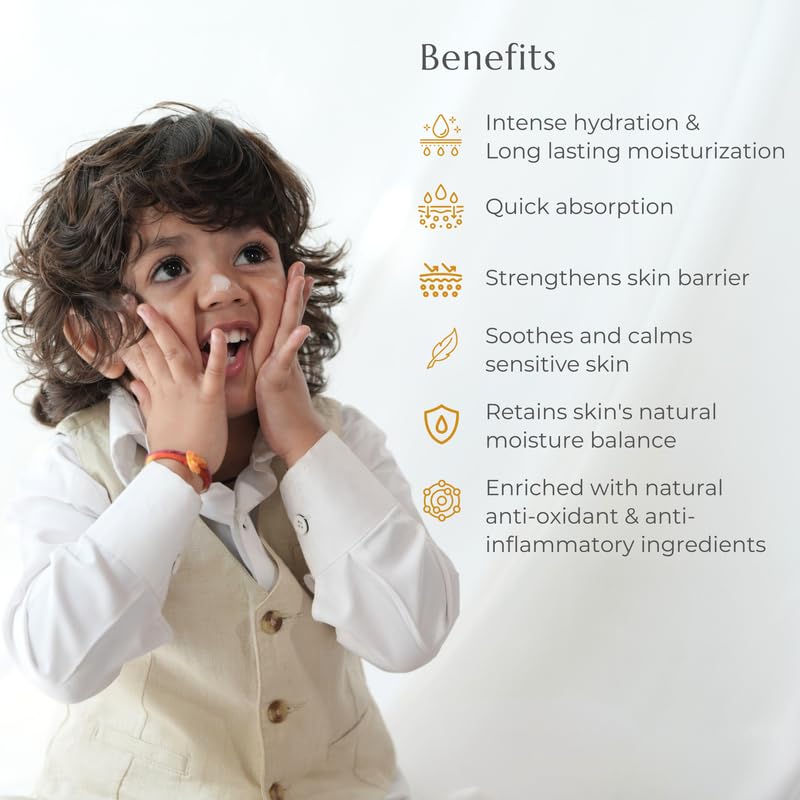 Image of Body Lotion for Newborns, toddlers & Kids | Supports Barrier Development | Long-lasting Moisturization | Deep & Multi-Layer Hydration | Made with Natural Ingredients | Dermatologically-Tested & Pediatrician Recommended | Gentle, Safe, pH Balanced, No Silicone, No Sulphate, No Parabens & No Perfumes or Toxic chemicals | 250ML Each | Pack Of 3