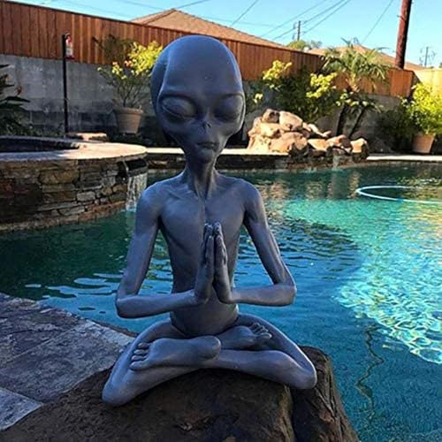 Estatua de Resina Meditando, Retro y Artesanal miniatura 5