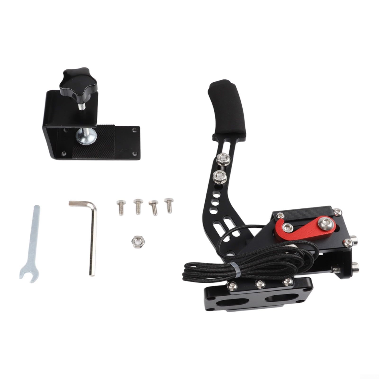 Freno a mano Sim Racing per giochi per PC con tecnologia Hall Sensor – Resistenza regolabile a molla in alluminio costruzione per deriva adatto per logitech per G29 G920 G27 (nero)