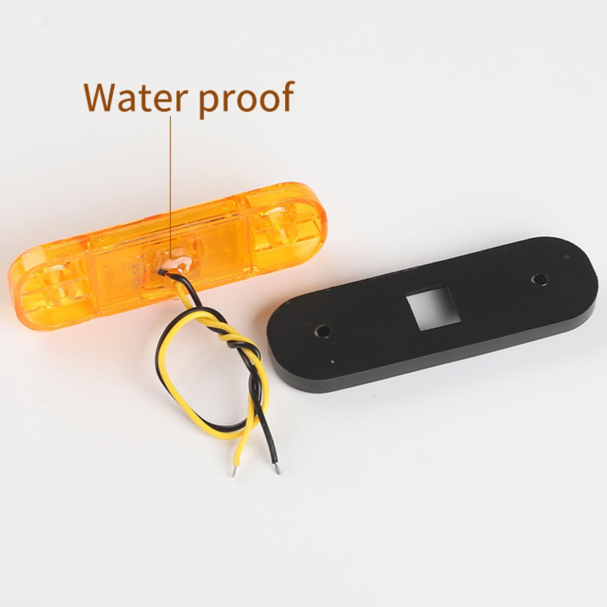 Luci di posizione laterali per auto 10pcs, 3 LED 12V-24V indicatori di direzione per auto, IP65, impermeabili, luci di posizione per camion, camper, roulotte, bianco + rosso + giallo + verde + blu