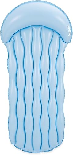 Funsicle Alfombrilla inflable Simple Zzzz de 6 pies con cómodo reposacabezas