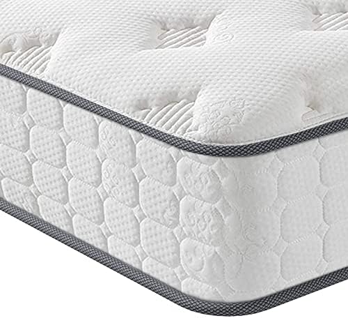 Vesgantti Full Size Mattress, 10 Inch Innerspring Multilayer Hybrid Full Mattress, Ergonomic Design with Breathable Foam and Pocket Spring Mattress Full Size, Tight Top Series Medium Plush Feel