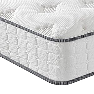Vesgantti Queen Size Mattress, 10 Inch Innerspring Multilayer Hybrid Mattress, Ergonomic Design with Breathable Foam and Pocket Spring, Tight Top Series Medium Firm Feel