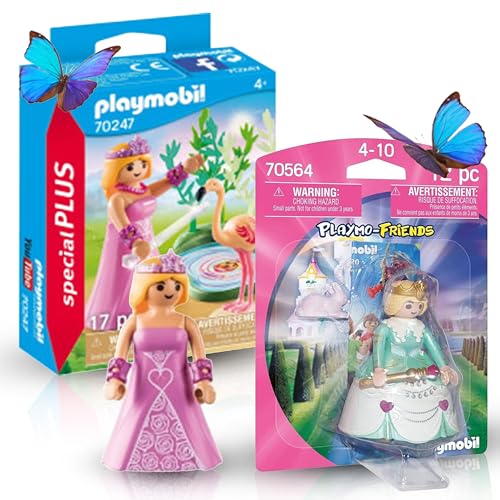 PLAYMOBIL 70247 Princess am Teich 70564 Princesa: Sumérgete en un mundo mágico de cuento de hadas con estas elegantes princesas para juegos de rol creativos!