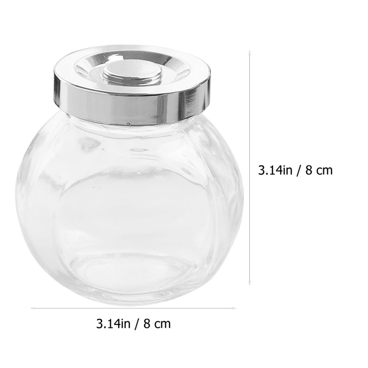 Homoyoyo Barattolo in Vetro Ermetico per Tè e Frutta Secca, Contenitore da Cucina Coperchio Sigillato, Conservazione Alimenti Freschi, Design Semplice e Pratico per Dispensa