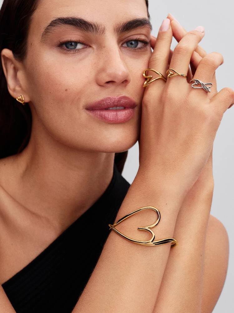 PANDORA Damenring Herz Klein Silber 194361C00