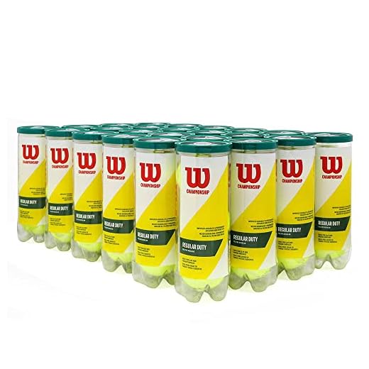 Bola de Tênis Wilson Championship Regular Duty Saibro Caixa com 24 Tubos