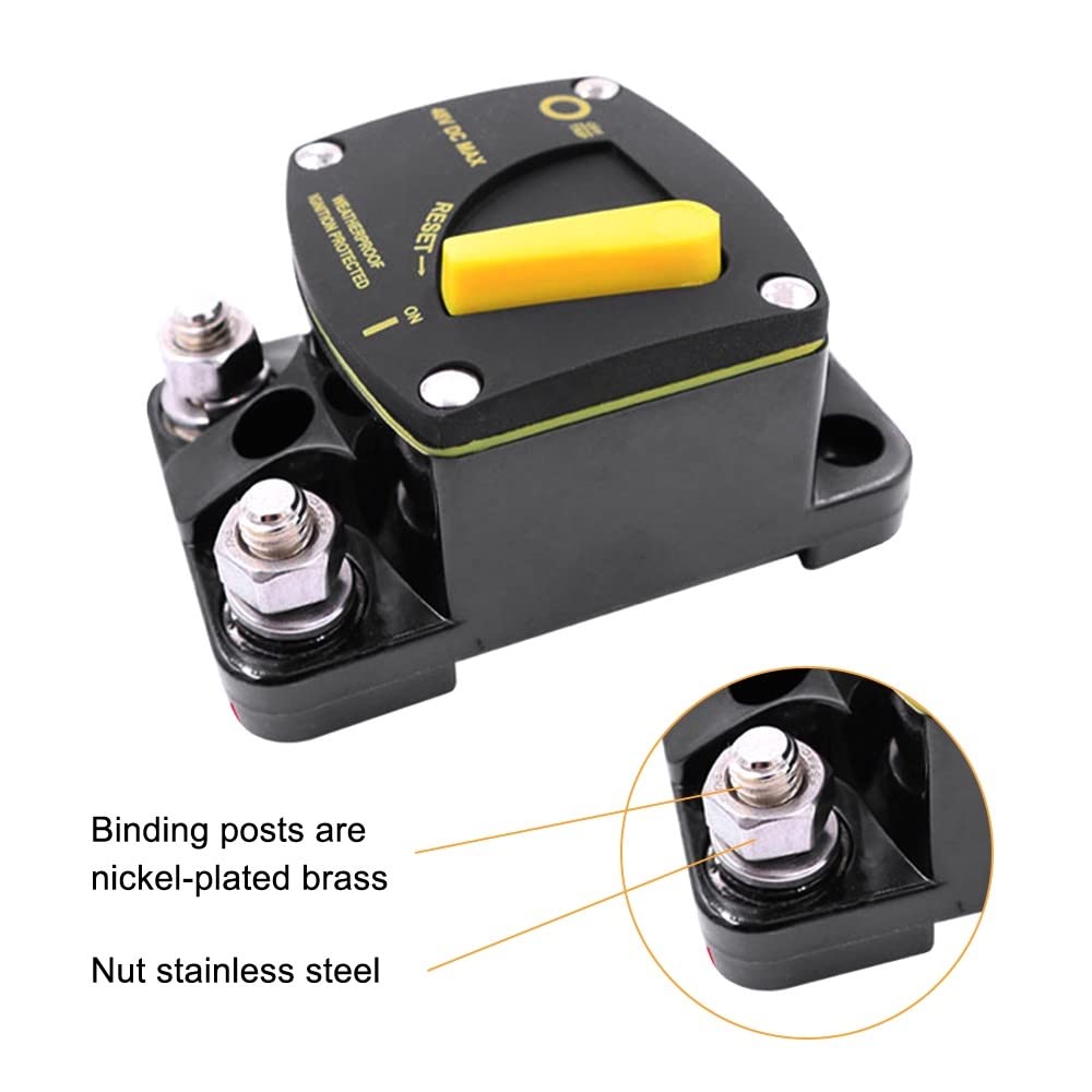 Interruttore Automatico Marino Per Auto, Yacht E Camper, Protezione Da Sovraccarico 12-48 V, Reset Manuale, Montaggio Facile
