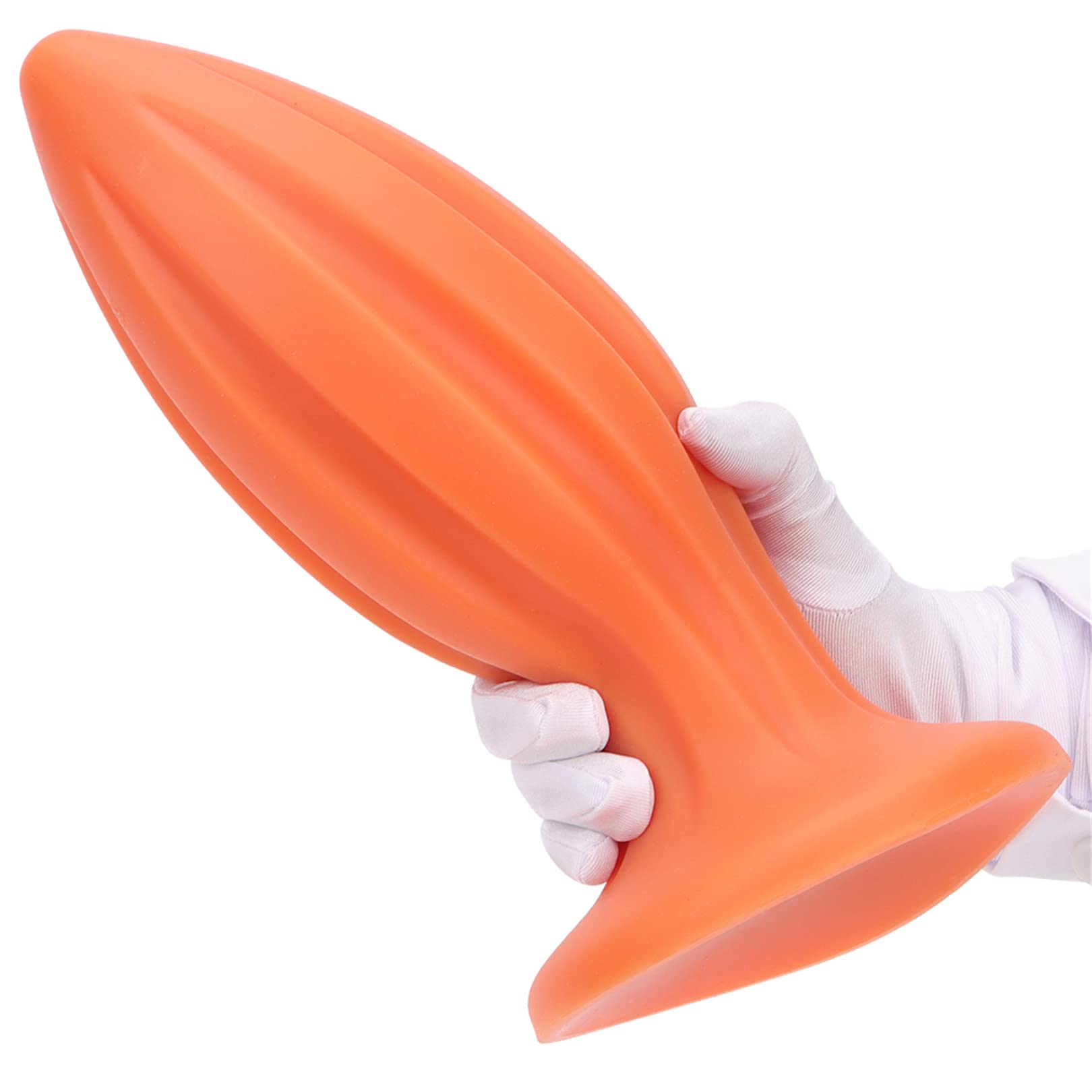 5 Dimensioni Enormi Dildo Anali Plug Conici Dilatatori Anali Morbidi Giocattoli Buttplug in Silicone for Uomini Donne(Gold,XXL)