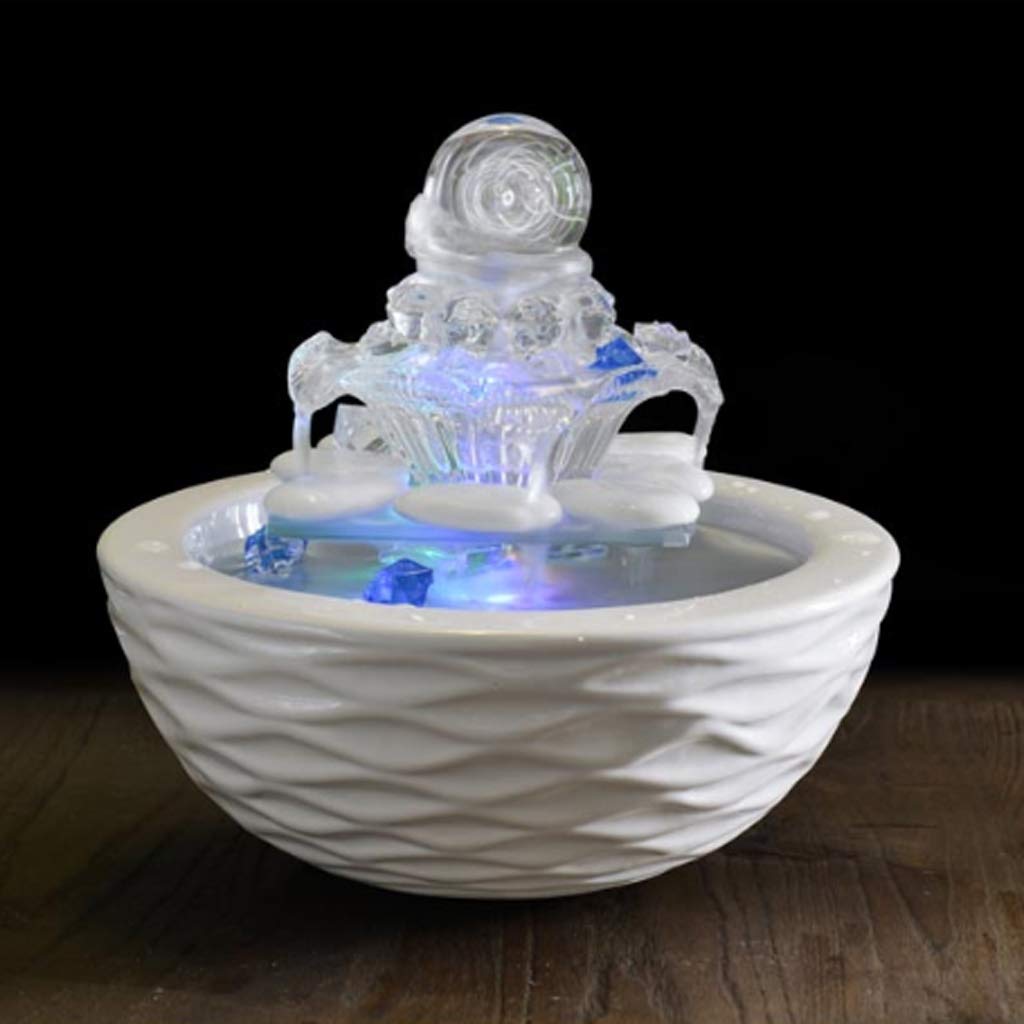 Amazon.co.jp: インテリア卓上噴水 風水のホームデコレーション水の