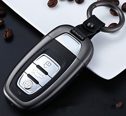 Porte-clés boîtier de télécommande de voiture Audi Q5 Q7 finition élégante gris graphite