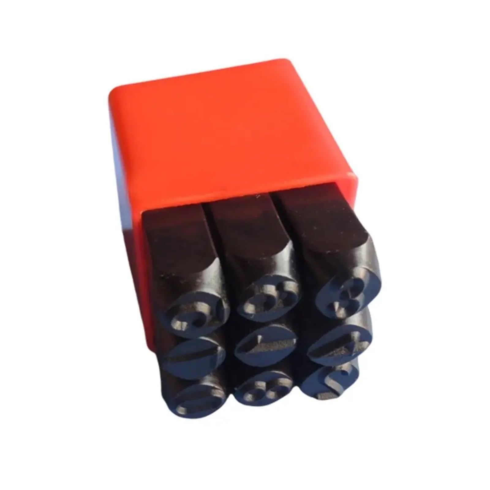 Metallstempel-Set, Buchstaben- und Zahlenstempelset aus Stahl for Lederhandwerk, Metallarbeiten, Heimwerken Personalisierung(Number 6mm)