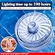 HL Flammenlose LED Kerzen Teelichter, Mini Unterwasser Licht, 100 Stunden LED Teichbeleuchtung Dekolichter für Teich, Pool, Aquarium, Vase, Badewanne, Spa, Party, Festival（12 Stück, Weiss）