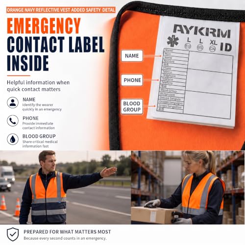 Image of AYKRM 12 colour High visibility viz vest hi vis viz reflective work construction safety vest (XS-8XL)