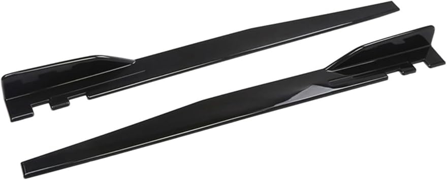 Car Side Skirts for Hyundai i10 Hatchback 2013-2019 2020 2021 2022 2023 2024 2025, Side Skirt Extension Lip Body Kit Panel Splitter Accessories,Bright Black