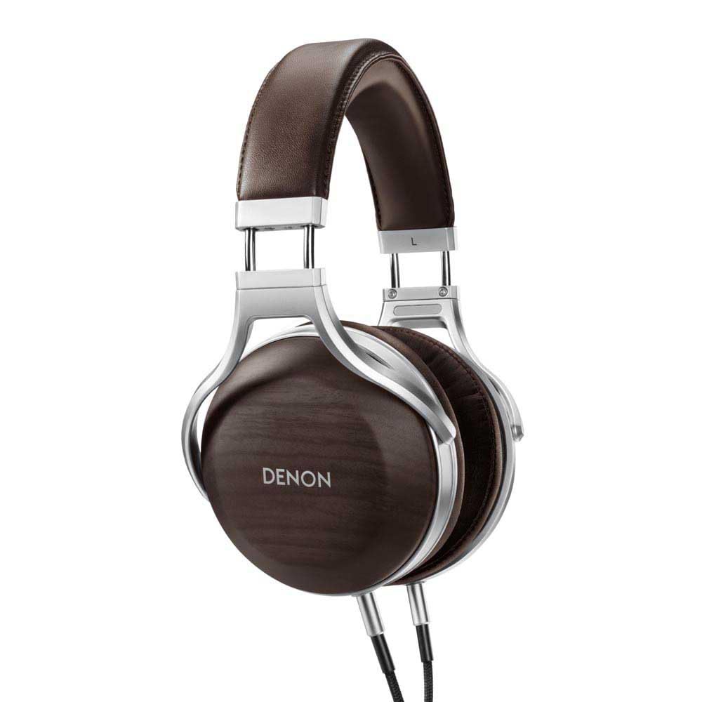 Denon AH-D5200 Marrón, Plata Supraaural Diadema Auricular - Auriculares (Supraaural, Diadema, Alámbrico, 5-40000 Hz, 3 m, Marrón, Plata)