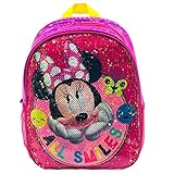 Tirantes acolchados Disney Mochila con Lentejuelas Reversibles, Unisex niños, Multicolor, 24x30x9
