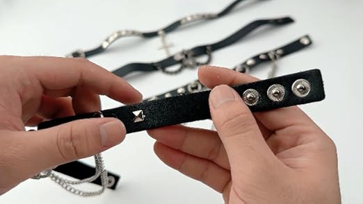 【1193.1213.1214.1215.1216.1217】チョーカー70本 Amazon | Aroncent チョーカーネックレス(4点セット)ロック首輪
