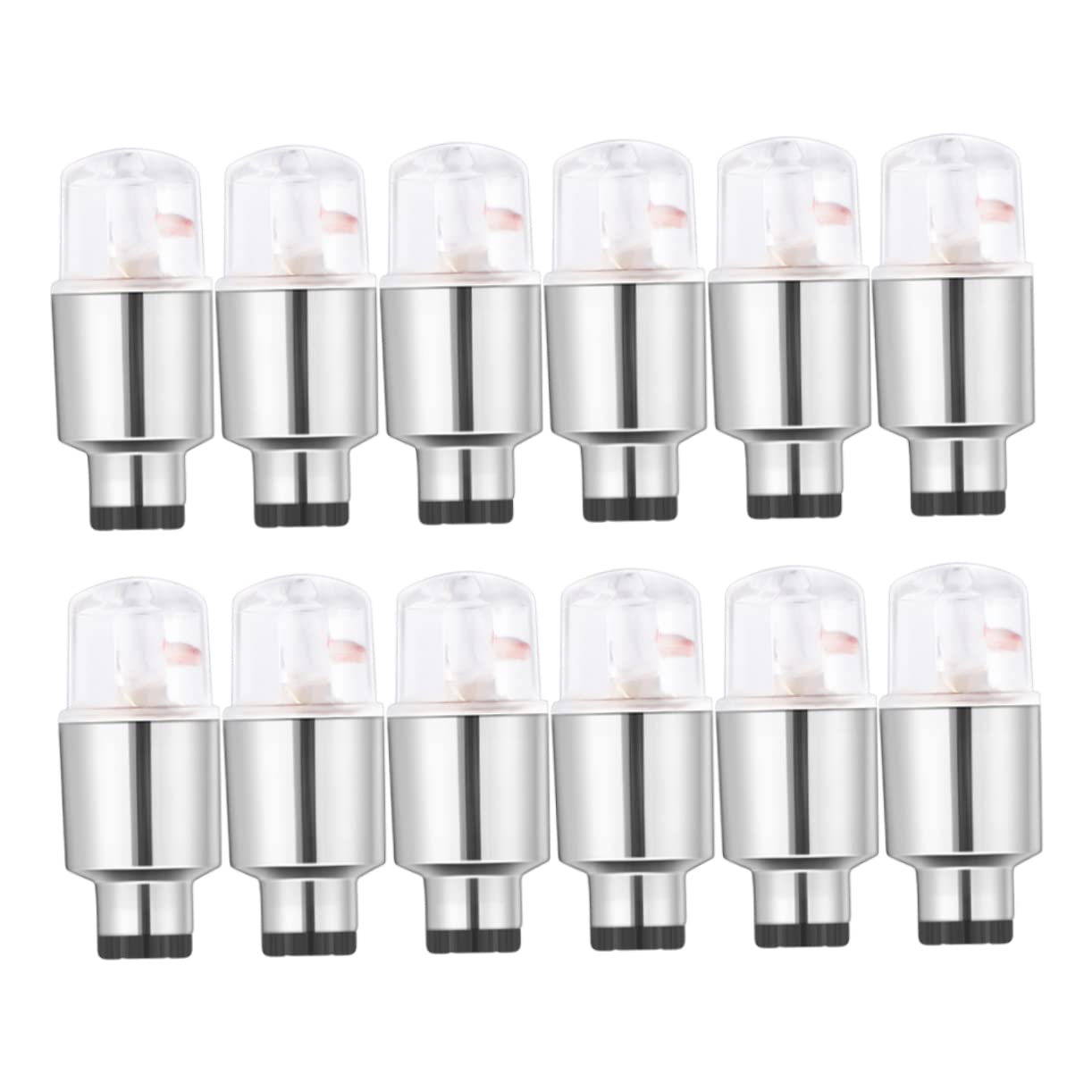 BESPORTBLE 12pcs Bike Light Tyre Cap Led Wheel Lamp for Enhanced Night Visibility Easy Installation for Bicycles and Mountain Bikes Shockproof Scratch Resistant