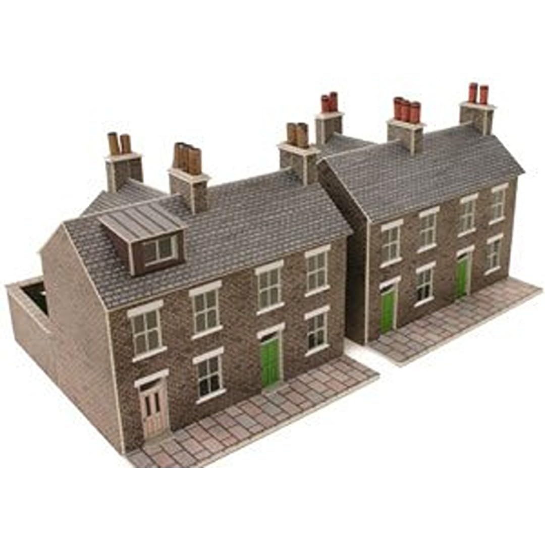 Metcalfe PN104 Terrace Houses Stone Finish Card Kit N Gauge