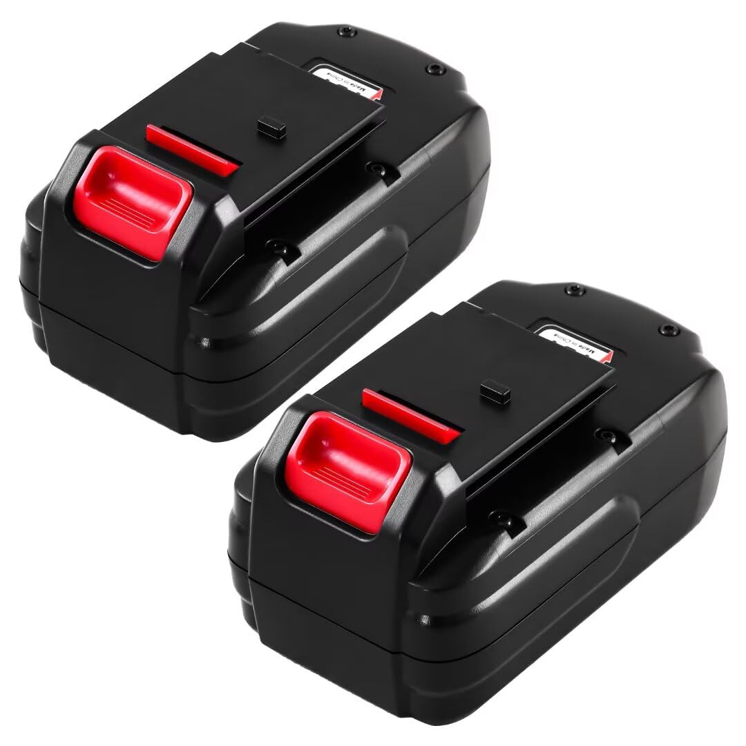 2-Pack [Upgraded to 3600mAh] High Capacity Ni-Mh PC18B Replacement Battery Compatible with Porter Cable 18V Battery PCC489N PC18BLEX Tools Compatible with Porter Cable Charger PCMVC PCXMVC(Red)
