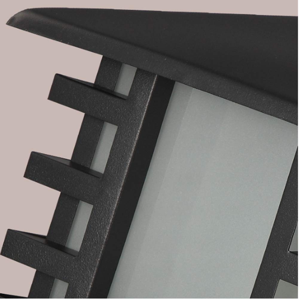 Cortile Luci Paesaggio Prato Luci Quadrato IP55 Lanterna di Vetro per Esterni Impermeabile Lampada da Tavolo da Giardino Lampada a Colonna Villa Recinzione Pilastro Lampada Decorativa Stradale