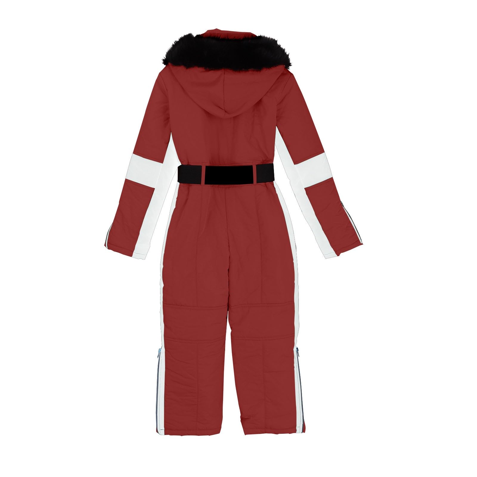 HEONSATI Tute Sci Bambino E Ragazzi Tuta Da Sci Di Un Pezzo Bambini Completo Da Neve Apertura Con Cerniera Per Bambino Salopette Da Snowboard Intera Outdoor Tuta Invernale Unisex Con Cappuccio