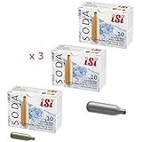 iSi CO2 Patronen Siphonflasche Soda iSi, 3 Packungen mit 10 Positionen